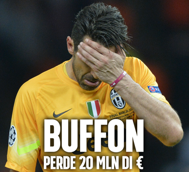 GIGI BUFFON HA PERSO 20 MILIONI DI EURO: UN VERO E PROPRIO DRAMMA PER IL PORTIERE - 13/03/2016