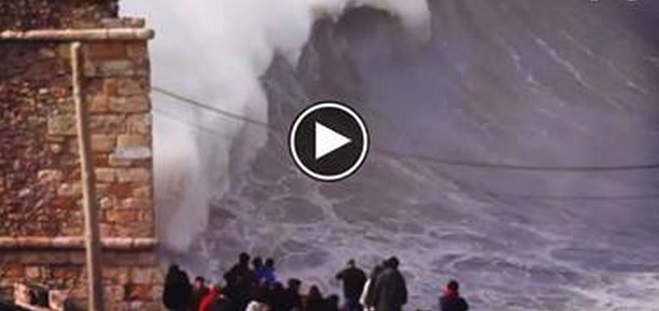 PAZZESCO IN PORTOGALLO, LE GIGANTESCE ONDE DI NAZZARE'  VIDEO - 16/02/2014