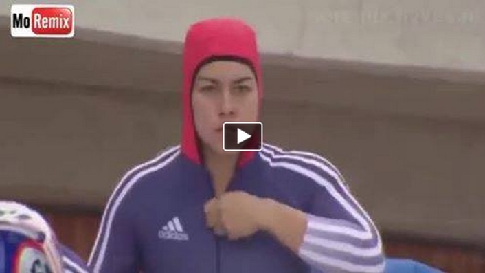 BELLA ATLETA CON UNA TUTA TROPPO STRETTA HA UN INCIDENTE OSE' - VIDEO - 21/02/2014