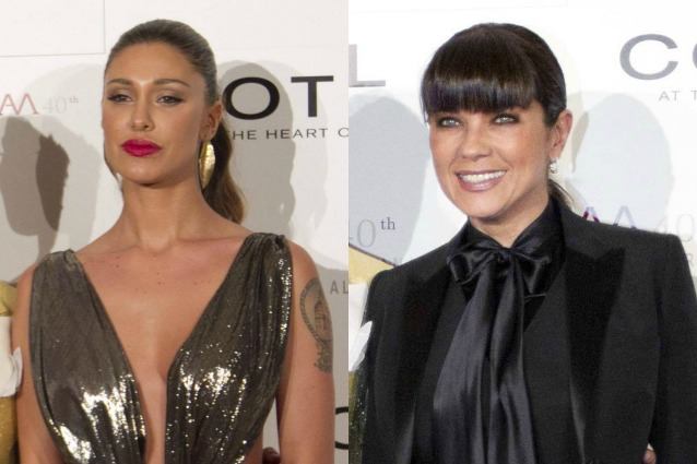 LITE FURIOSA TRA BELEN RODRIGUEZ E ANNA LAURA RIBAS. VOLANO INSULTI A UNA FESTA - 10/03/2014
