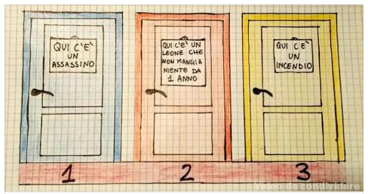 DAI UN' OCCHIATA A QUESTE 3 PORTE: QUALE APRIRESTI PER SOPRAVVIVERE? LA RISPOSTA POTREBBE SALVARTI LA VITA - 18/07/2017