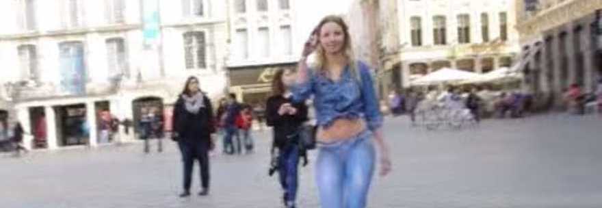 IL BODYPAINTING È PERFETTO, LA MODELLA È NUDA: NESSUNO SE NE ACCORGE - VIDEO - 01/05/2014
