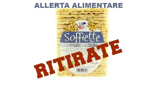 ALLERTA ALIMENTARE: RITIRATE LE GALLETTE SOFFIATE DI MAIS - ECCO QUALI - 16/06/2014