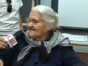 ''NON E' MAI TROPPO TARDI'' E' COSI' CHE NONNA CHISCHEDDA REALIZZA IL SUO SOGNO A 99 ANNI - 05/09/2014