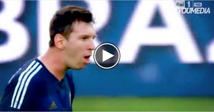 E' SUCCESSO ANCHE STASERA DURANTE LA FINALE: ECCO PERCHE' MESSI VOMITA IN CAMPO - VIDEO - 13/07/2014