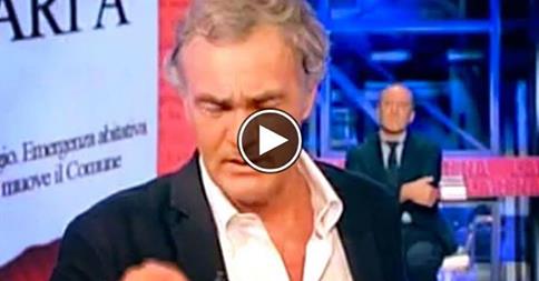MALORE PER MASSIMO GILETTI IN DIRETTA A L'ARENA - VIDEO - 30/11/2014