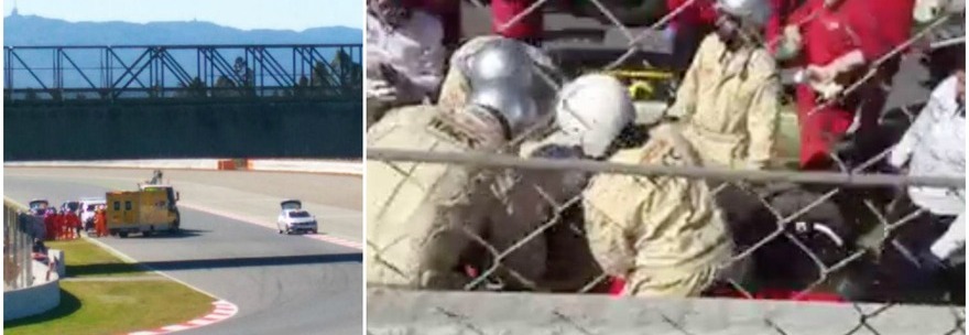 PAURA PER ALONSO, SCHIANTO CONTRO IL MURO. PORTATO VIA IN ELICOTTERO: ''HA PERSO CONOSCENZA PRIMO DELLO SCHIANTO'' - 22/02/2015