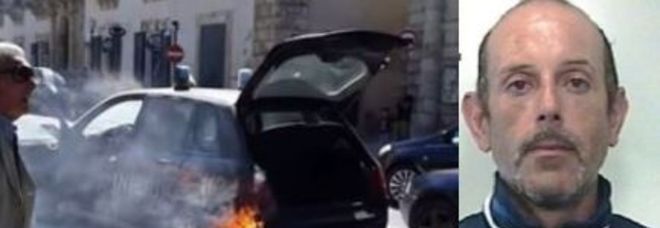 COSPARGE DI BENZINA E DA FUOCO ALL'AUTO DEI CARABINIERI CON I MILITARI DENTRO - 23/05/2015