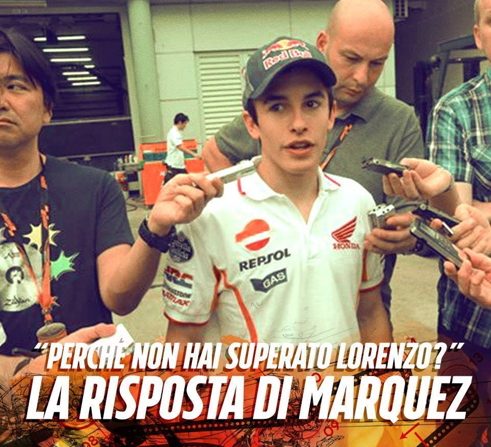 ''PERCHE' NON HAI SUPERATO LORENZO?'' LA RISPOSTA DI MARQUEZ - 08/11/2015