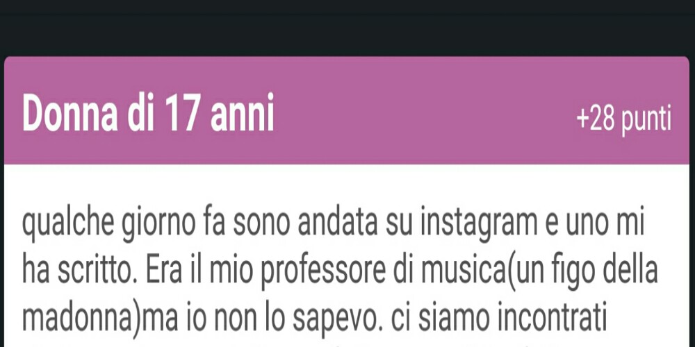 QUALCHE GIORNO FA SU INSTAGRAM MI SCRIVE UNO... - 24/05/2016