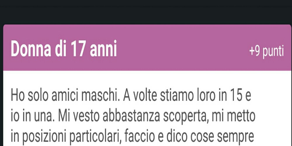 HO SOLO AMICI MASCHI E SPERO CHE UN GIORNO POSSA ACCADERE... - 31/05/2016