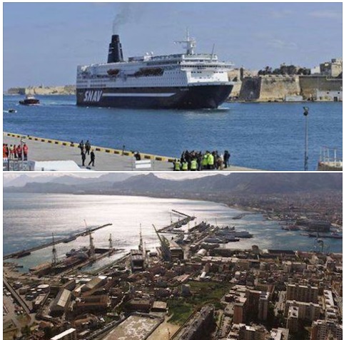 FIAMME A BORDO, PAURA SUL TRAGHETTO PER 180 PASSEGGERI: AL LAVORO VIGILI DEL FUOCO E CAPITANERIE DI PORTO - 19/02/2017