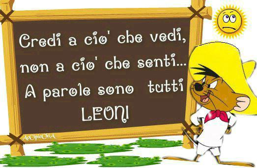 I FATTI SO' QUELLI CHE CONTANO !! - 16/11/2012