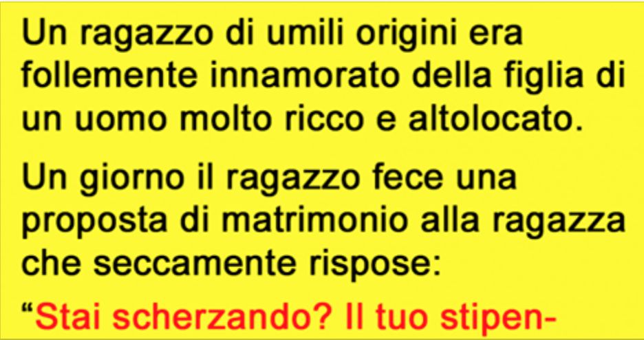 LE CHIEDE DI SPOSARLO, MA LEI SI RIFIUTA... - 20/06/2016