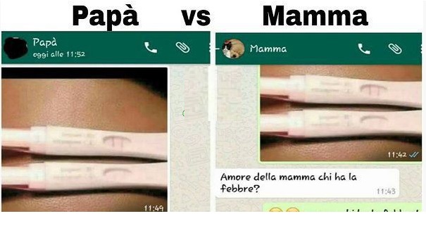 ECCO LE DIFFERENZE TRA MAMMA E PAPA'... - 27/06/2016