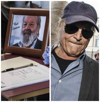 E' ACCADUTO AI FUNERALI DI BUD SPENCER: IL COMMOVENTE MESSAGGIO DI TERENCE HILL - 30/06/2016