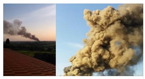 ROMA - SCOPPIA UN ENORME INCENDIO: PERICOLO NUBE TOSSICA IN CITTA' - 30/06/2016