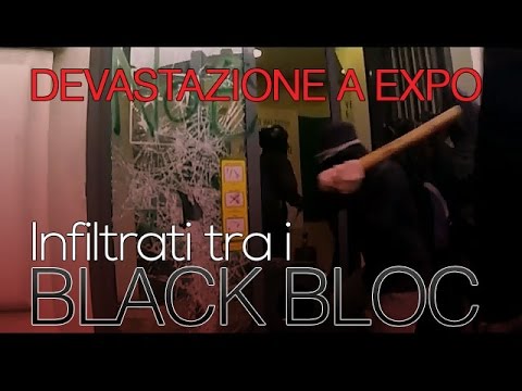 LA DEVASTAZIONE DI MILANO VISTA DA DENTRO I BLACK BLOC - VIDEO SHOCK - 03/05/2015