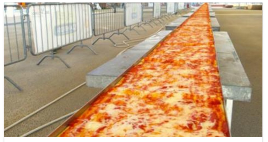 LA PIZZA PIU' LUNGA DEL MONDO: L'EVENTO TUTTO DA GUSTARE IN ITALIA - ECCO QUANDO - 04/05/2016