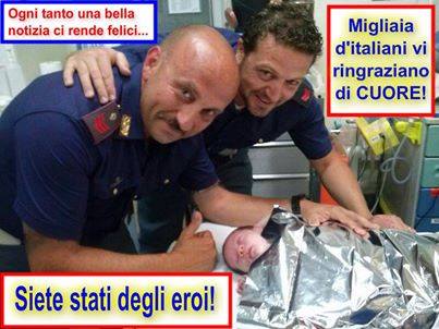 Due ''Angeli Blu'' salvano la vita a un neonato di 10 giorni in apnea respiratoria - 09/09/2013