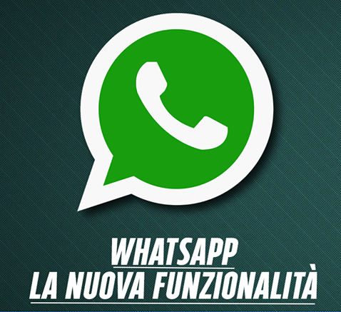WHATSAPP - STA PER ARRIVARE LA FUNZIONE CHE FARA' IMPAZZIRE TUTTI - 23/11/2016