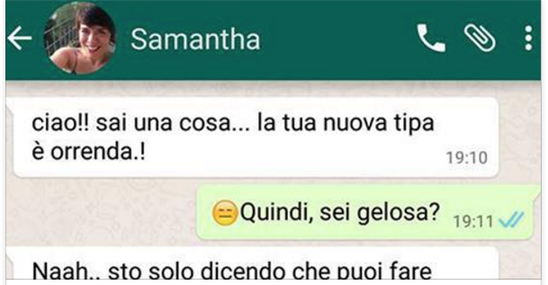 LA TUA NUOVA TIPA E' ORRENDA... - 05/12/2016