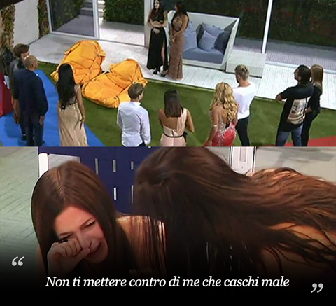 SCOPPIA LA LITE AL GRANDE FRATELLO DURANTE LA NOTTE: ''NON TI METTERE CONTRO DI ME CHE TI FAI MALE'' - 28/09/2016