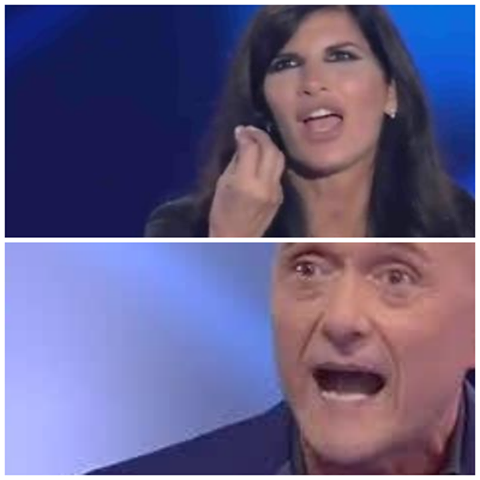 PAMELA PRATI SQUALIFICATA DAL GF: LA SHOWGIRL ARRIVA IN STUDIO E VOLANO PAROLE DI FUOCO CON SIGNORINI - 11/10/2016