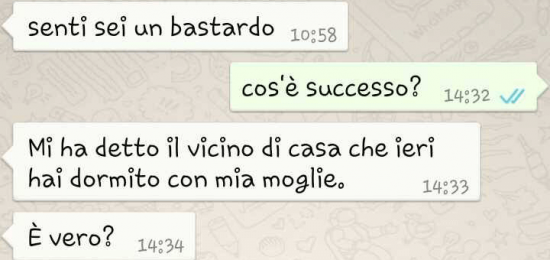 LA VICINA DI CASA LO AVVISA... - 11/10/2016