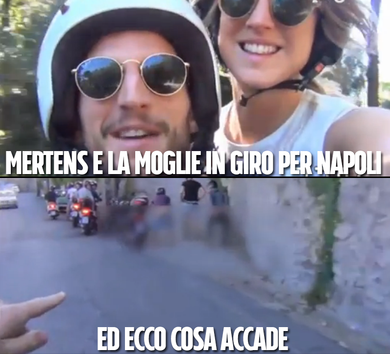 MERTENS E LA MOGLIE IN GIRO PER NAPOLI MA L'ASPETTA UN INSOLITA SORPRESA - 13/05/2016
