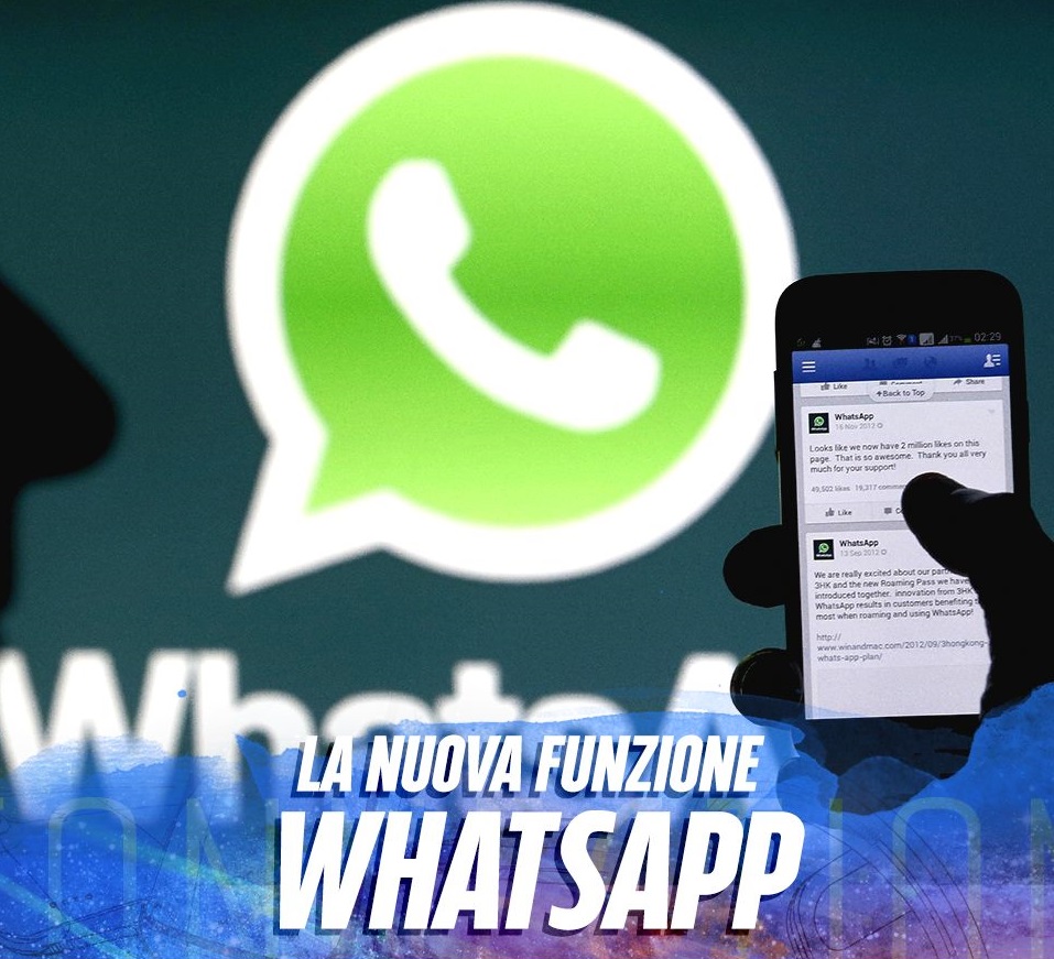 E' CAPITATO ANCHE A VOI? CON L'ULTIMO AGGIORNAMENTO DI WHATSAPP ARRIVA LA NUOVA FUNZIONE - 11/06/2016