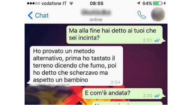 HAI DETTO AI TUOI CHE SONO INCINTA? - 26/07/2016