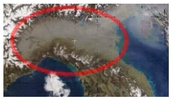 LA FOTO DELLA NASA CHE STA FACENDO TREMARE IL NORD ITALIA - 31/07/2016