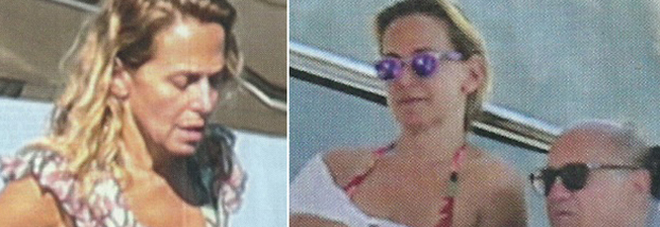 BARBARA D'URSO, FUORI DI SENO SULLO YACHT DI DE LAURENTIIS CON DANNY DE VITO - 27/07/2016