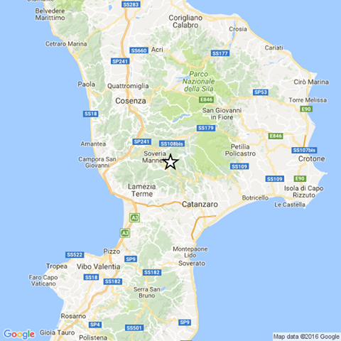 TERREMOTO, SCOSSA DI MAGNITUDO 3.4: ''SENTITA DA COSENZA A CATANZARO'' - 18/09/2016