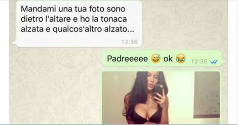 MANDAMI UNA FOTO SONO DIETRO L'ALTARE E... - 16/12/2016