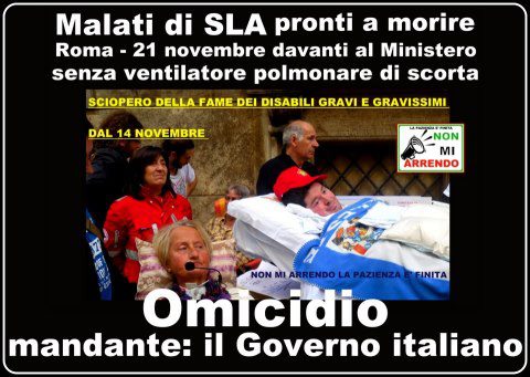LA NOSTRA INDIFFERENZA, POTREBBE RENDERCI COMPLICI, DI UN VERO STERMINIO DI MASSA - 18/11/2012