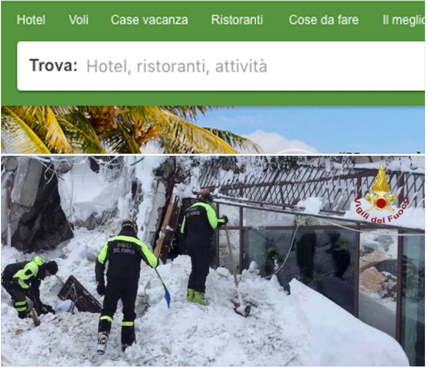 ''E' UNA VERGOGNA'' AVETE PROVATO A SCRIVERE 'HOTEL RIGOPIANO' SU TRIPADVISOR? ECCO COSA APPARE SUL FAMOSO SITO - 30/01/2017
