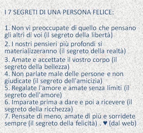 I 7 SEGRETI DE 'NA VITA FELICE !! - 01/01/2013