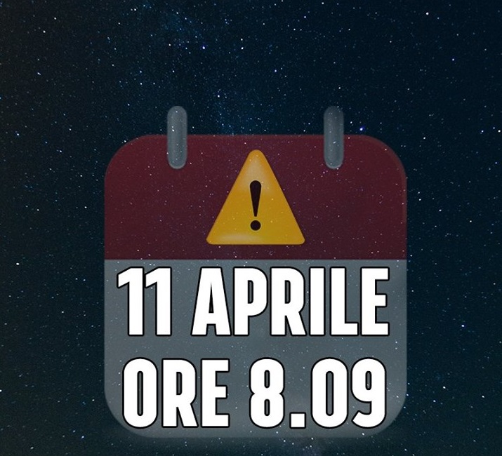 TUTTI PRONTI: ACCADRA' DOMANI MATTINA - SEGNATEVI QUESTO ORARIO - 10/04/2017