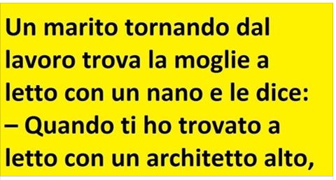 IL MARITO, LA MOGLIE E IL NANO... - 04/05/2017