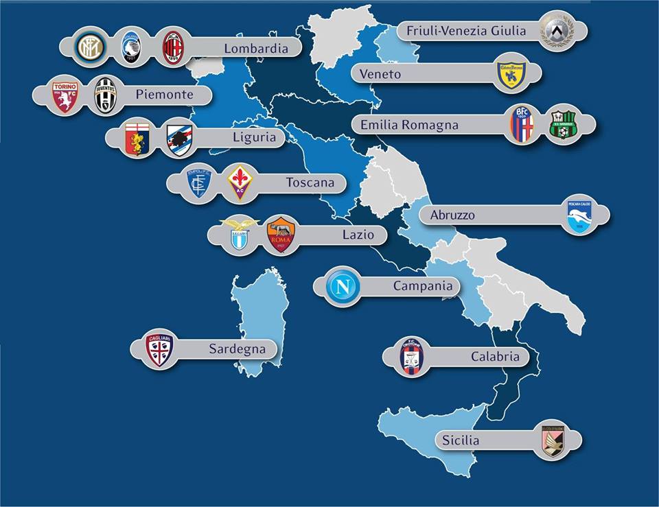 SERIE A: LA SQUADRA PIU' ODIATA DAI TIFOSI - LA CLASSIFICA PARLA CHIARO, SONO LORO I PIU' ODIATI D'ITALIA - 21/09/2017