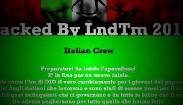 ATTACCO HACKER AL SITO DEL TRIBUNALE: 'HA INIZIO L'APOCALISSE' - 16/02/2013