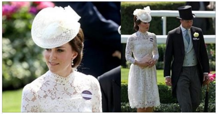 KATE MIDDLETON IN BIANCO COME UNA SPOSA AL ROYAL ASCOT: ECCO QUANTO COSTA IL SUO ABITO - 21/06/2017