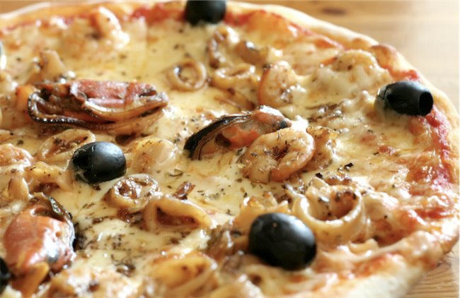 Er tuo gusto de pizza preferito: Pizza ai frutti di mare - 26/04/2012