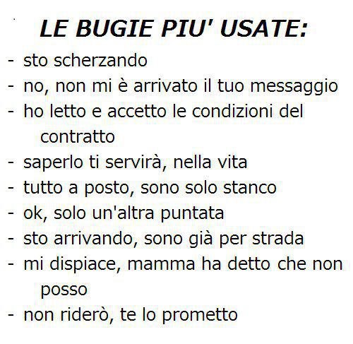 SO' QUELLE CHE ALMENO 'NA VOLTA AVEMO USATO TUTTI ! - 18/11/2012