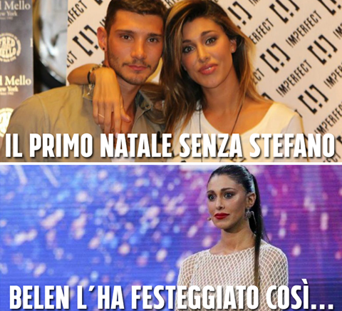 IL PRIMO NATALE SENZA STEFANO: E A SORPRESA BELEN DECIDE DI FESTEGGIARE COSI' - 25/12/2015