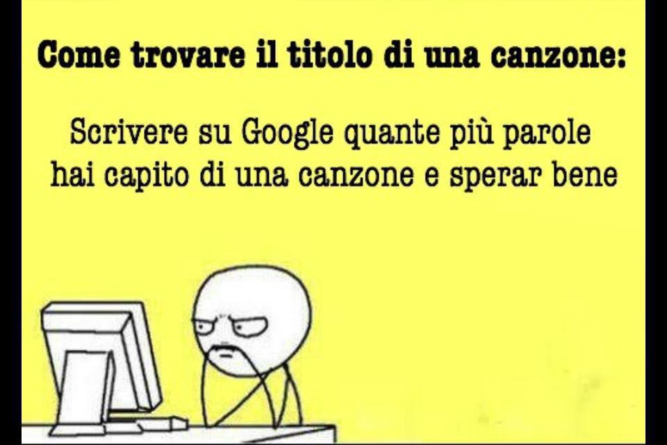 COME TROVA' ER TITOLO DE 'NA CANZONE !! - 24/11/2012