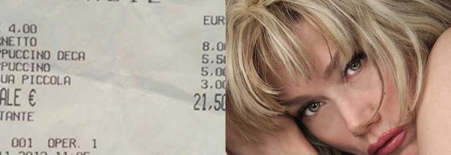 Due cornetti e cappuccini: 21 euro e 50 cent. Nancy Brilli ''si vendica'' su Twitter - Foto - 13/11/2013