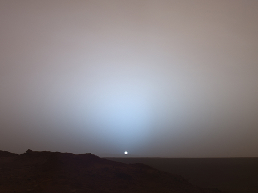 IL TRAMONTO SU MARTE E' BLU, ECCO IL MERAVIGLIOSO VIDEO DELLA NASA - 02/01/2014